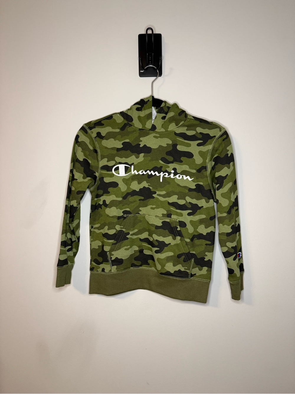 Champion Kids/Youth Classic Script Fleece Camo Hoodie Size S